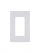 1 Gang Decora Plate White - Screwless