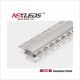 Aluminum Profiles - Flat angle wide drywall LED Aluminum 3000*61.45*14mm - 3 M LENGTH